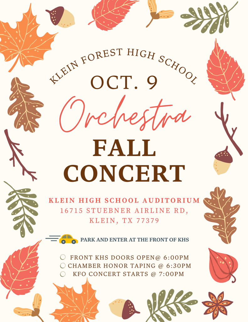 Orchestra Fall Concert Flyer