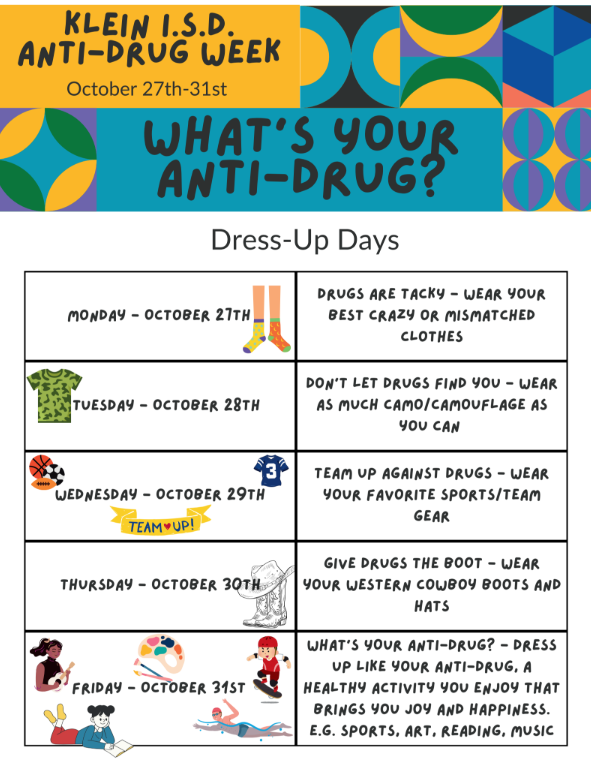 see below for dress up days