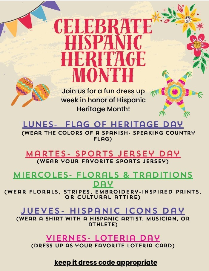 Hispanic Heritage Dress Up Week