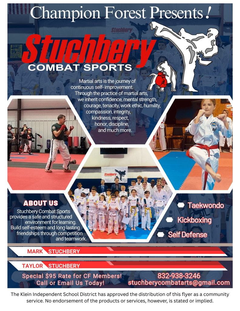 KISD Flyer Program - : Stuchbery Sports offers Taekwondo, Kickboxing