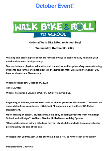 Walk Bike & Roll to School