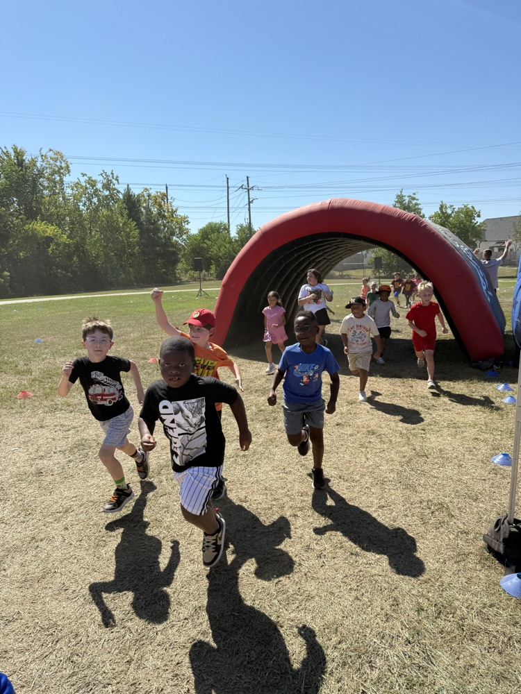 Students running