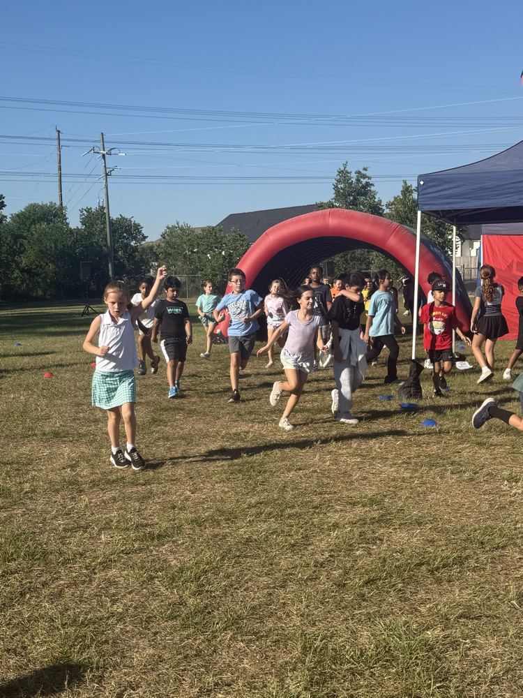 Students running
