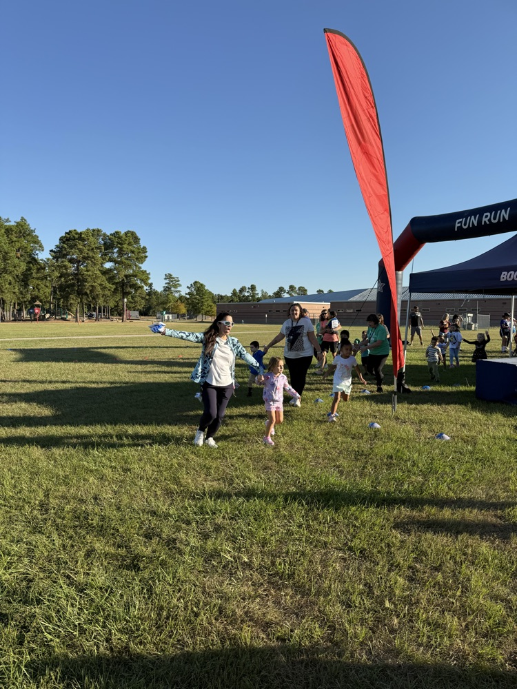 Students running