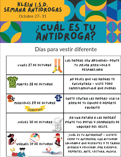 anti drug week spanish