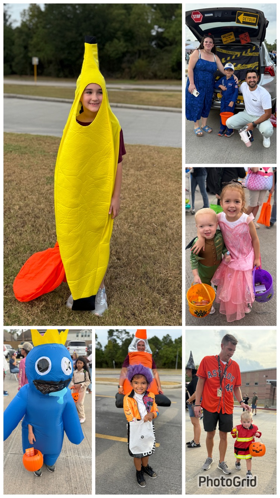 students and families at boo bash