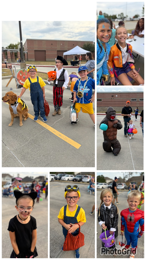 students and families at boo bash