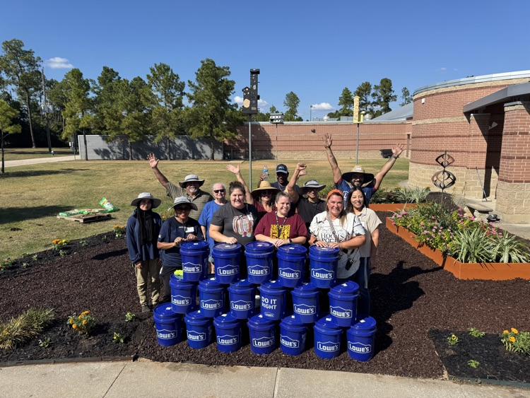 people in front of garden