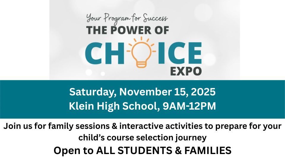 PoC Saturday, November 15, 2025 Klein High School, 9AM-12PM