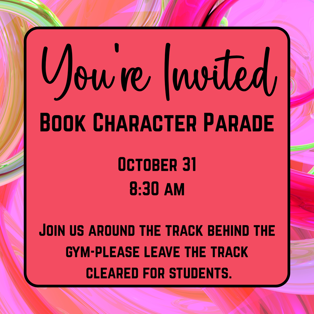Book Character parade invite