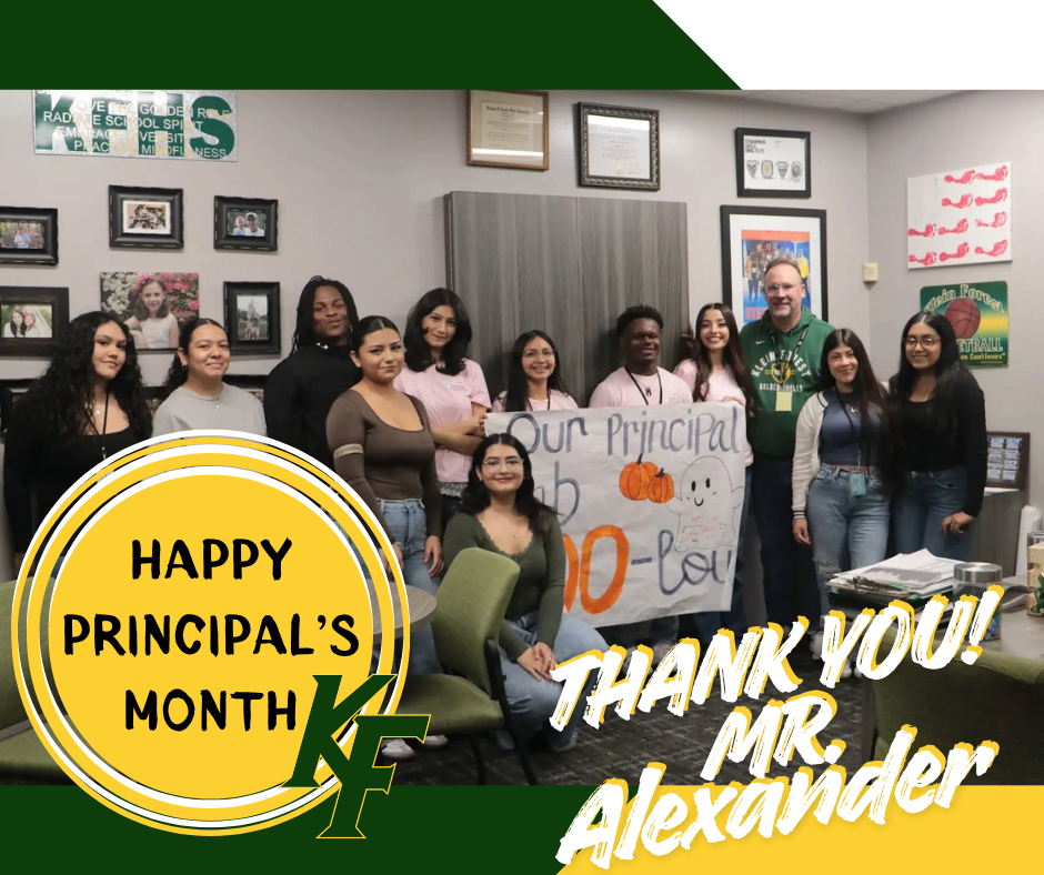 Picture of StuCo students and Mr. Alexander