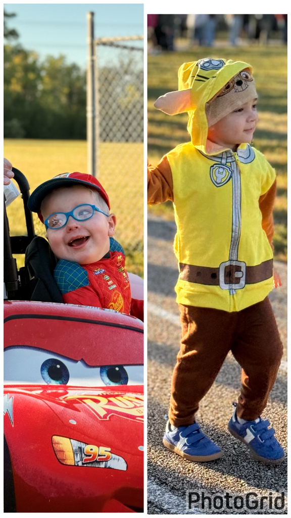 students and teachers dressed as storybook characters