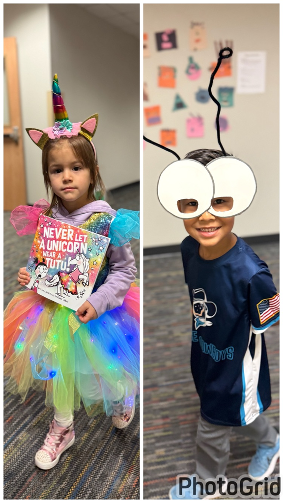 students and teachers dressed as storybook characters