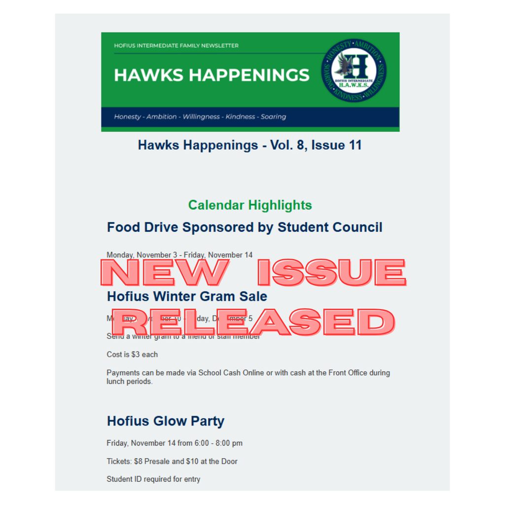 Hawks Happenings - Vol. 8, Issue 11