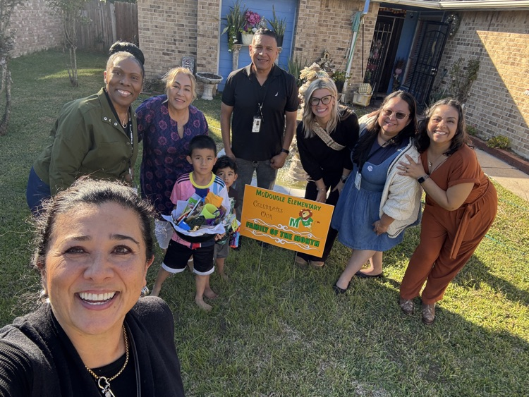 selfie of family and school partners