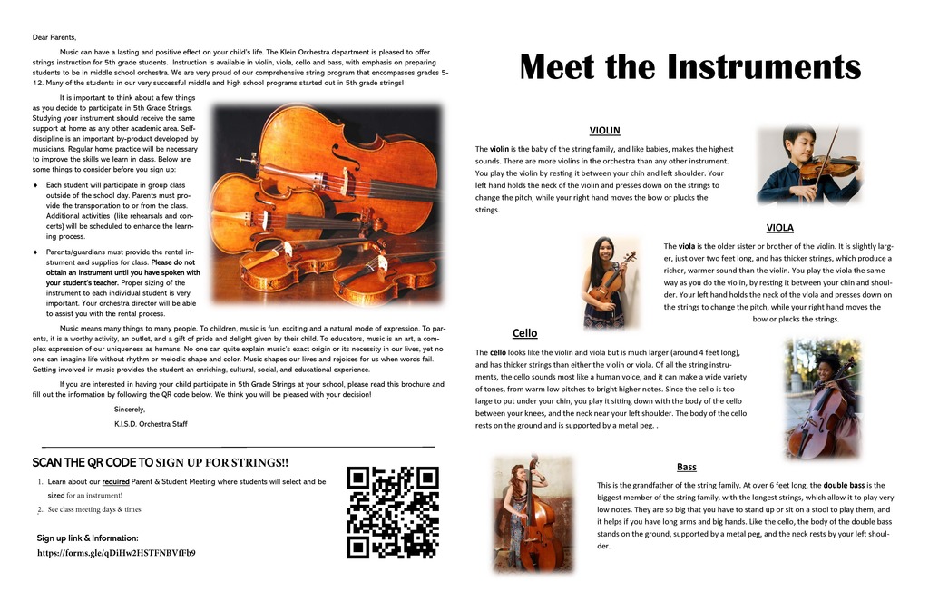 Information about 5th Grade Strings