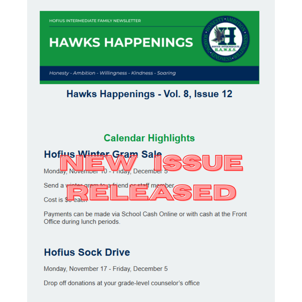 Hawks Happenings - Vol. 8, Issue 12