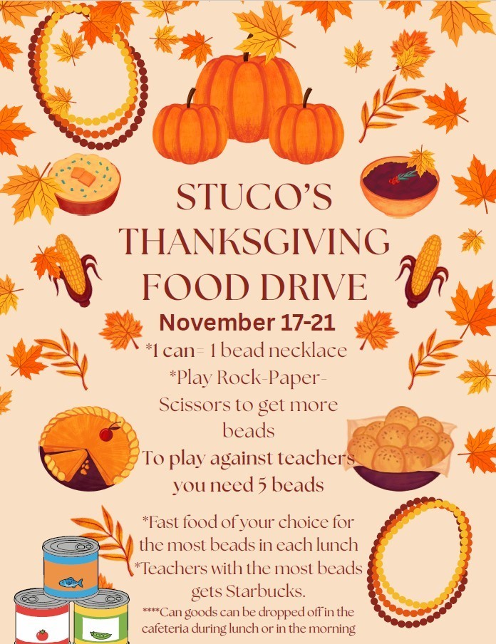 STUCO thanksgiving drive