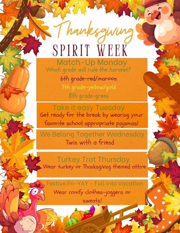 thanksgiving spirit week 