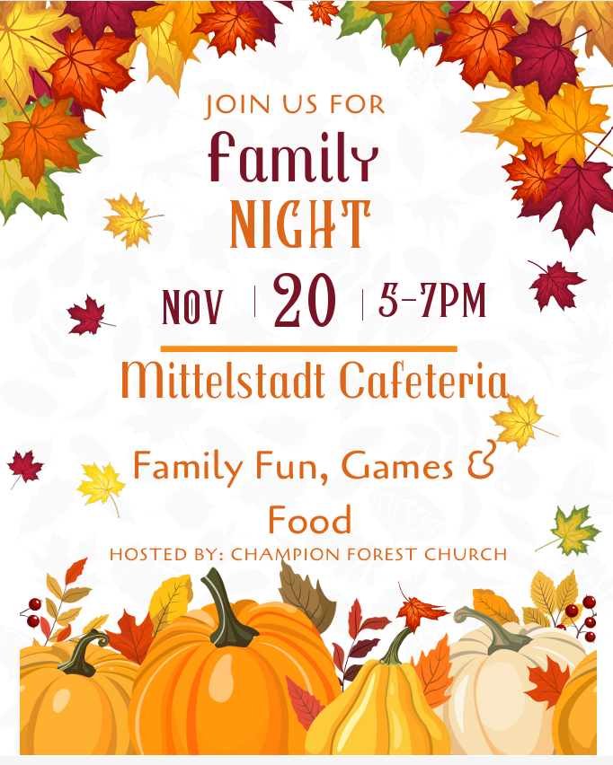 Family Night Nov. 20, 2025