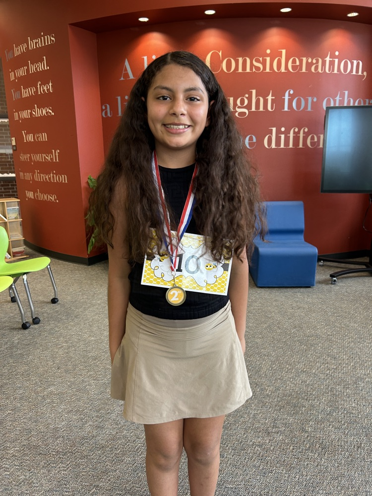 2nd place winner wearing her medal