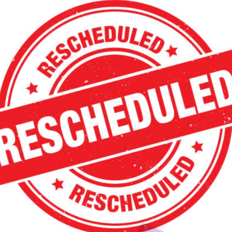 reschedule bulletin in red