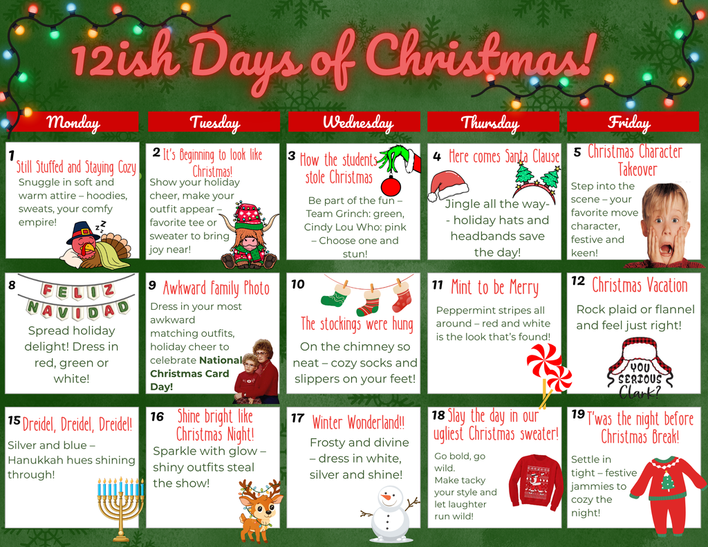 holiday dress up days