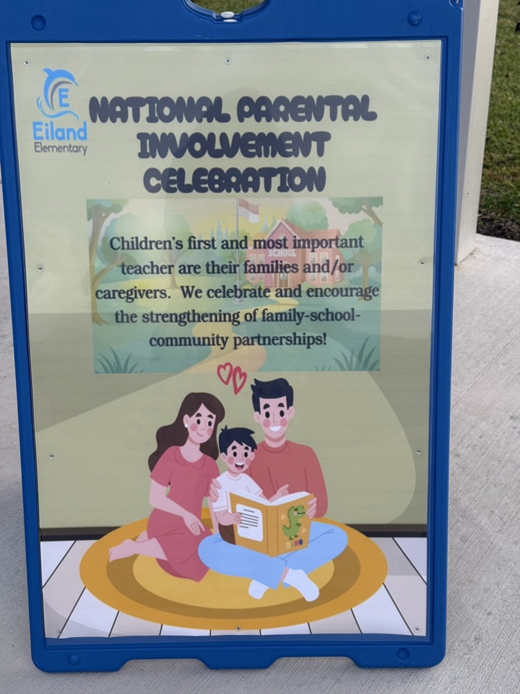 sign about Parent Involvement Celebration