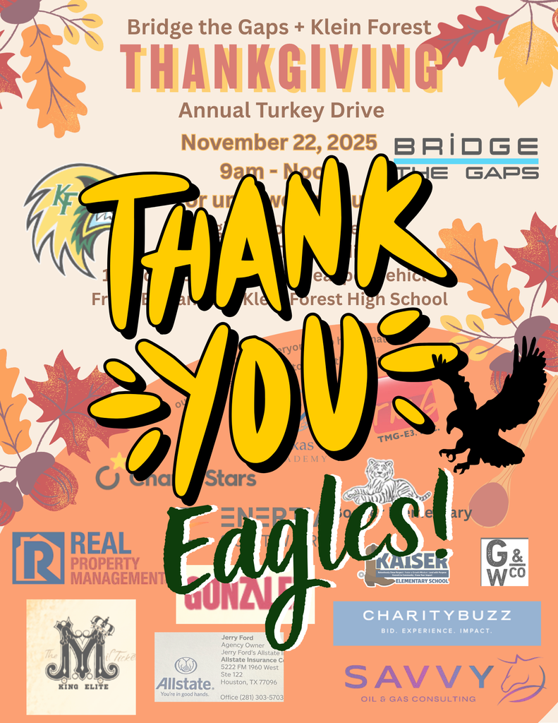 Thanksgiving Annual Turkey Drive, Fall Leaves and the KF Eagle (Thank you Eagles)