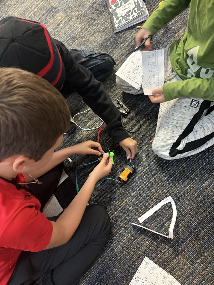 students with circuits