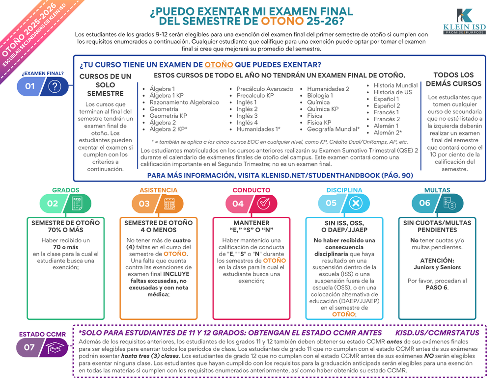 Fall Exemptions - Espanol