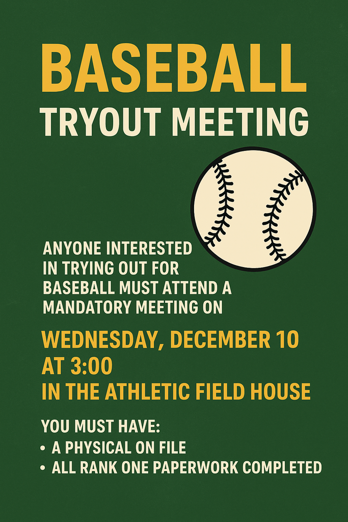 Baseball Tryout Meeting