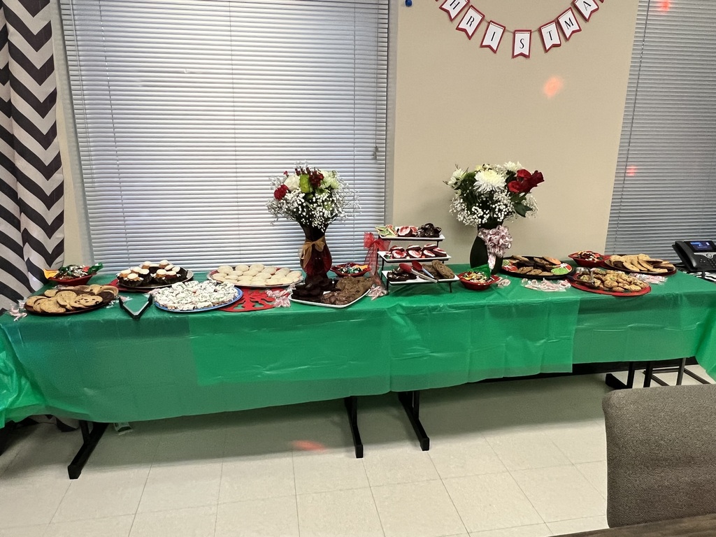 Table filled with platters of cookies