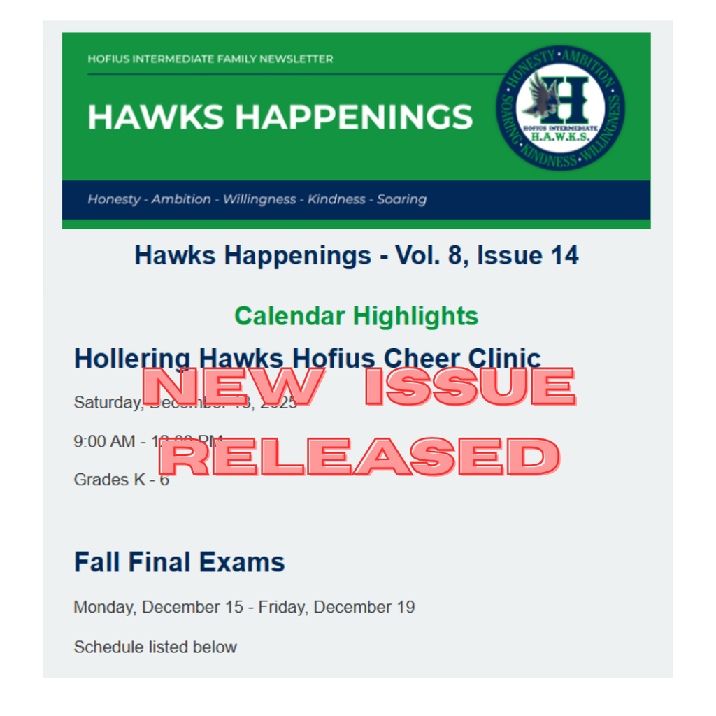 Hawks Happenings - Vol. 8, Issue 14