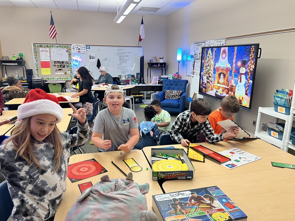 Students are playing a board game