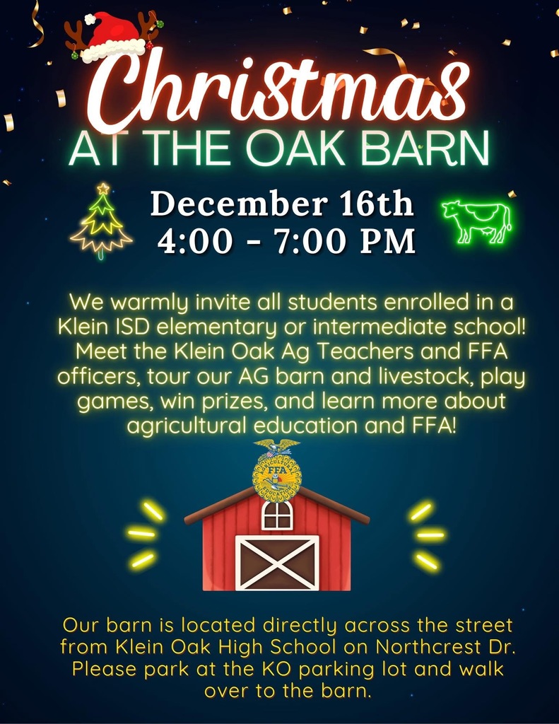 Christmas at the klein oak barn