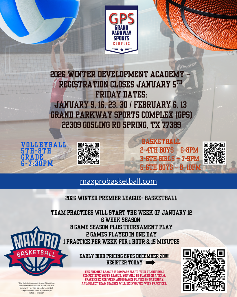 KISD Flyer Program -  MaxPro  Winter Development 