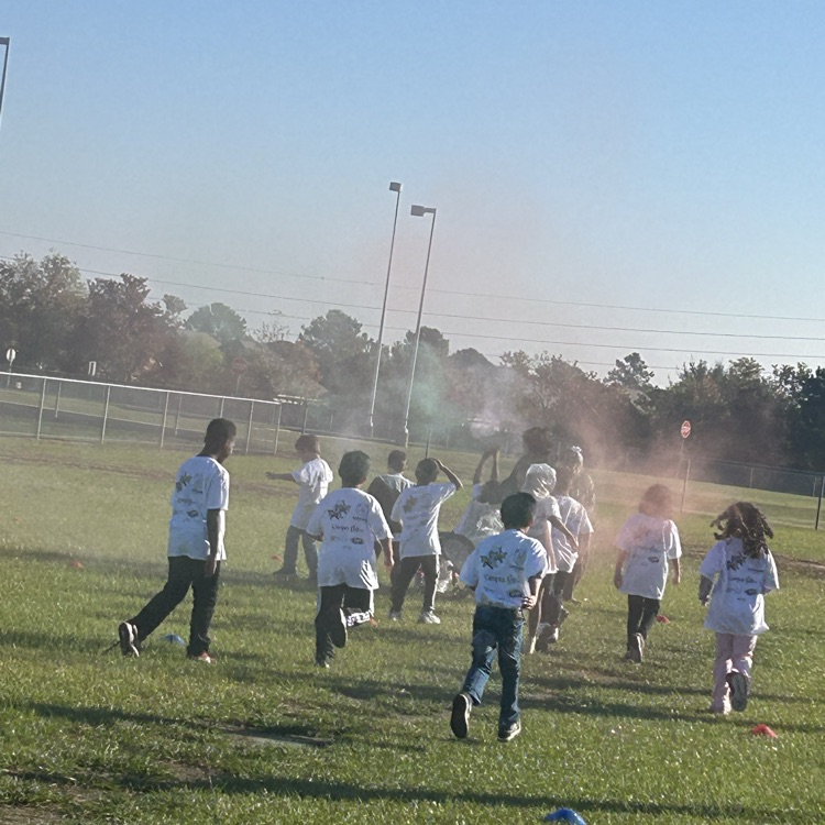 student at color run
