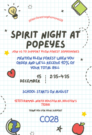 Graphing paper and notebooks, light bulbs, and apples