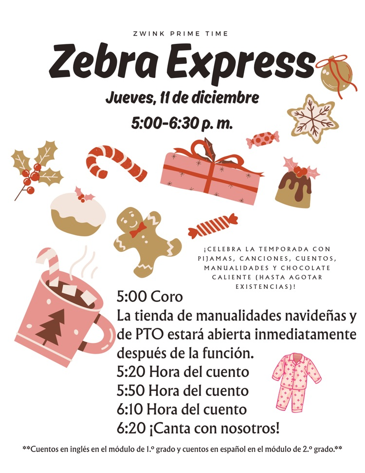 decorative flyer with agenda 