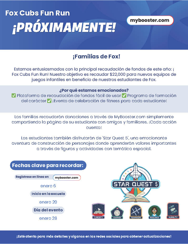 Spanish Fun Run Flyer