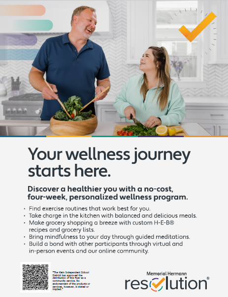 KISD Flyer Program -  Memorial Hermann  Wellness Program