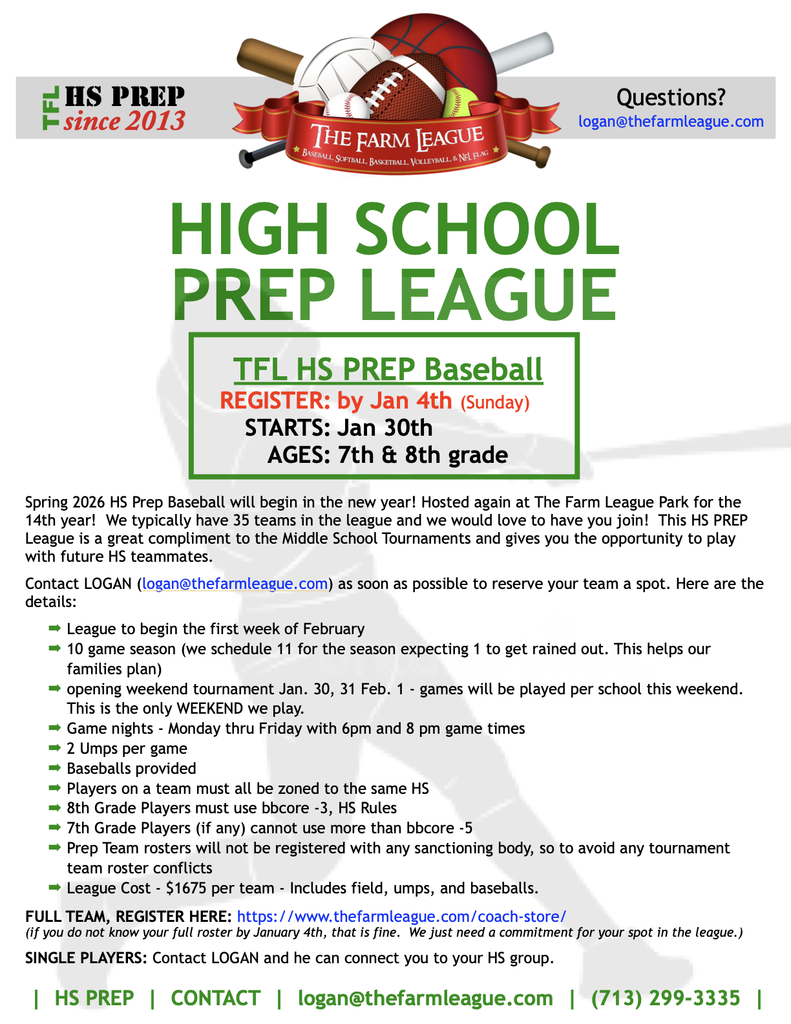 KISD Flyer Program - The Farm League HS Prep