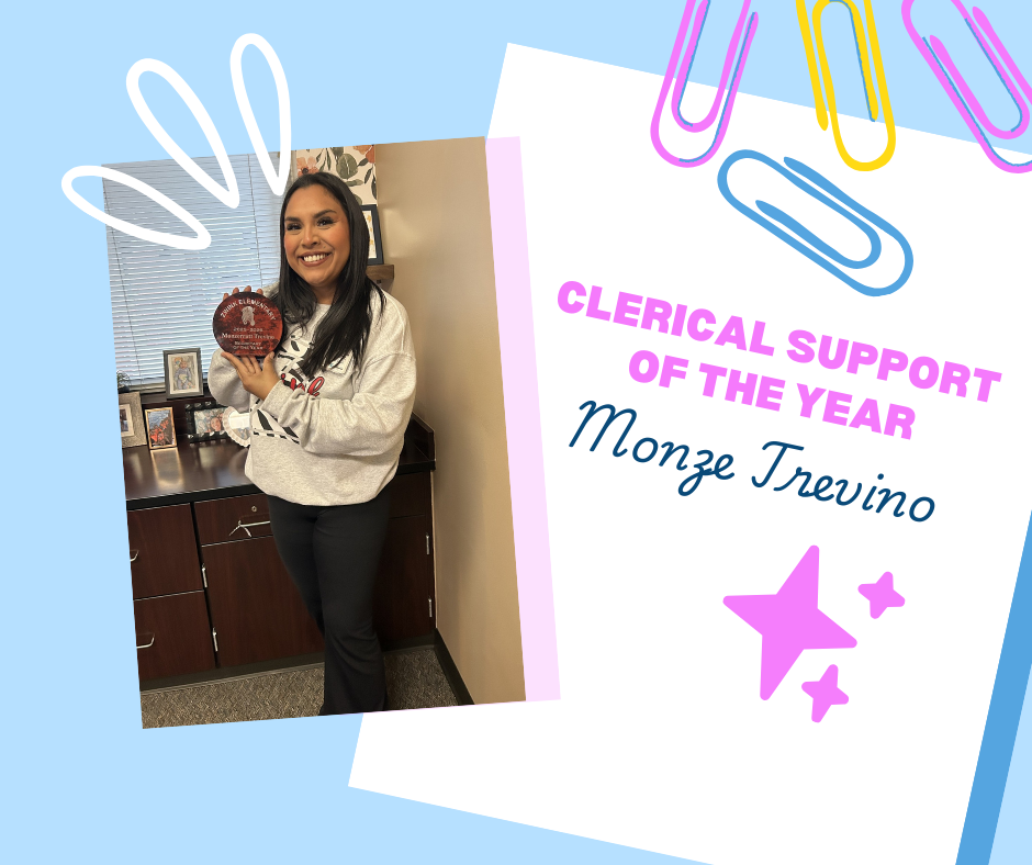 Woman smiling posing with an award