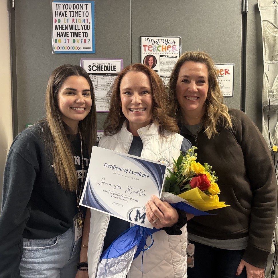 Congratulations Mrs. Kukla our Teacher of the year