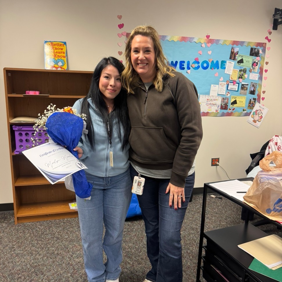 Congratulations Mrs. Morales our Teacher Assistant of the Year