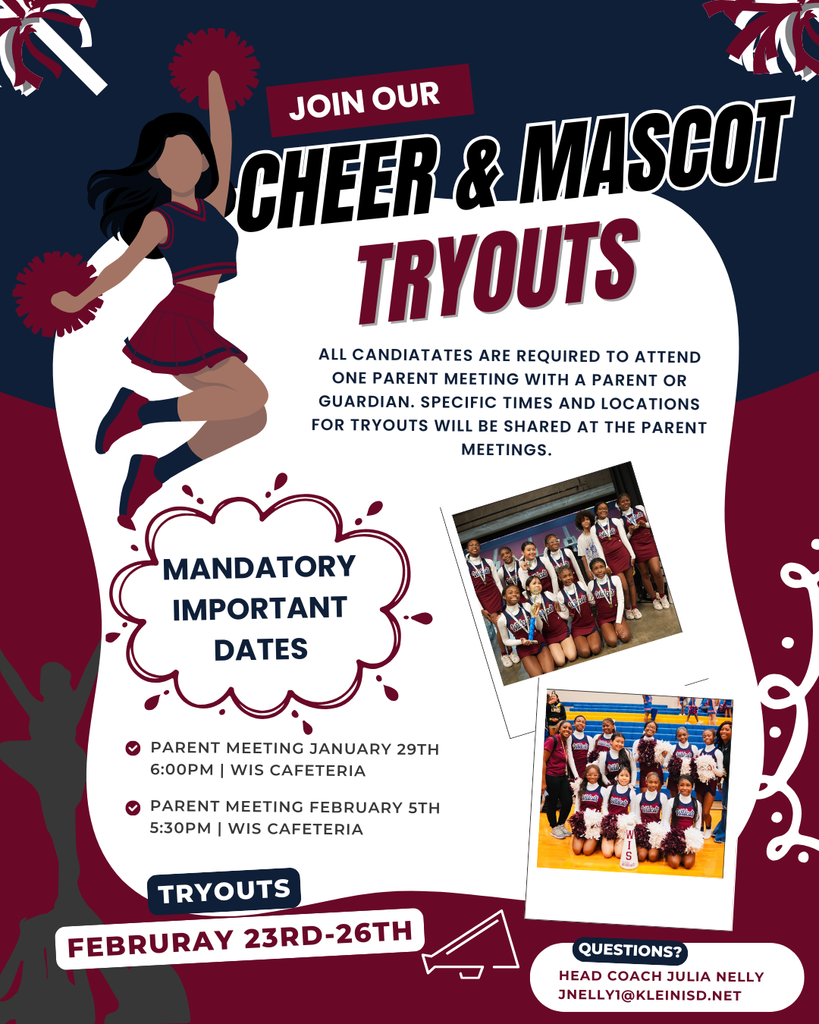 Cheer & Mascot Tryouts flyer