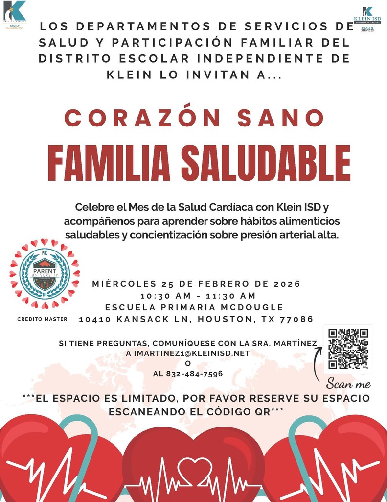 Healthy Heart Flyer Spanish