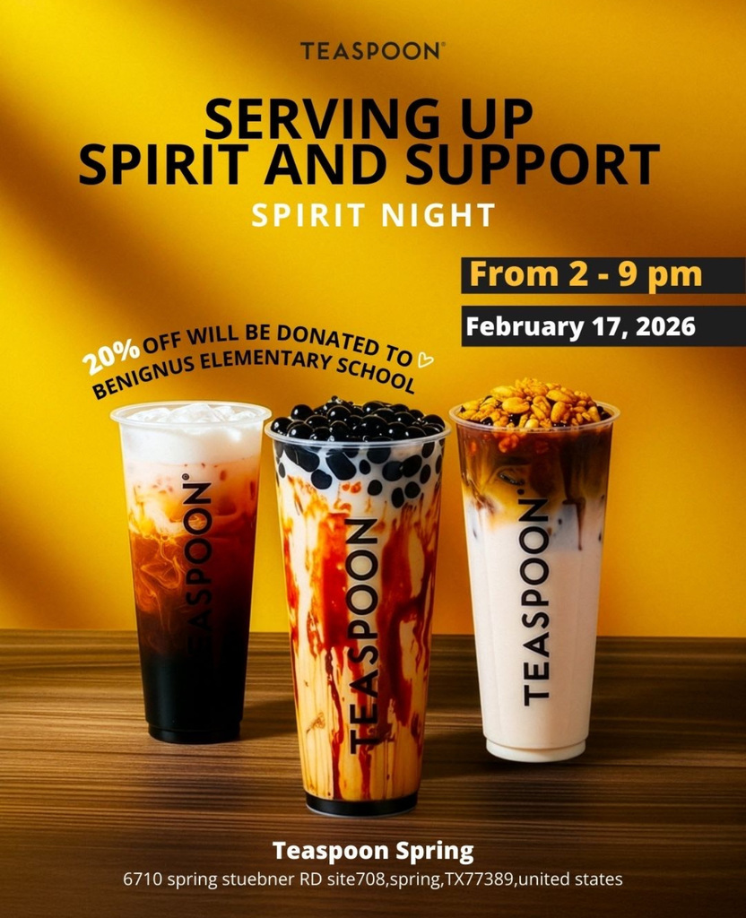 teaspoon spirit night