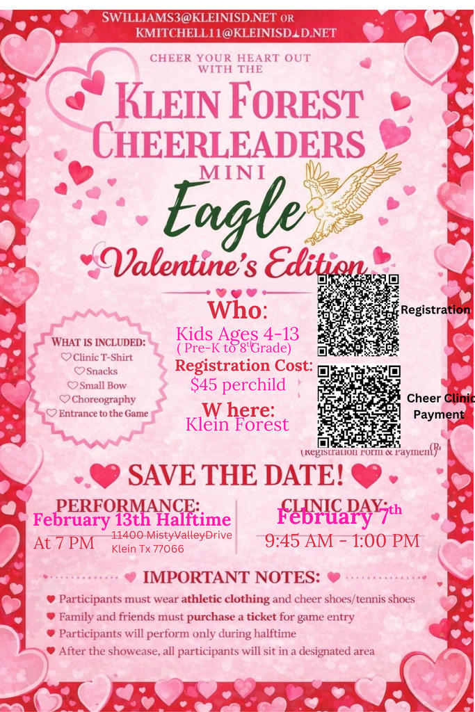 Klein Forest Cheerleaders Clinic